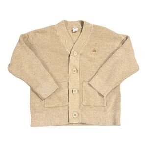 Gap Toddler Boys‎ Tan Shaker Stitch Cardigan Sweater Knit Button Fall, Size 3T